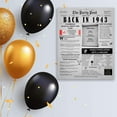 thumbnail image 2 of The Party Post 81st Birthday Party Decorations Poster Born in 1943, 2 of 5