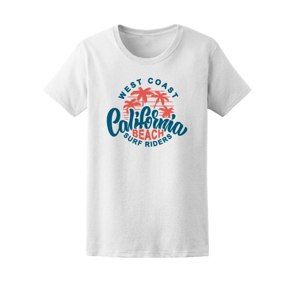 West Coast California Beach Surf Tee Women's -Image by Shutterstock