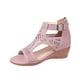 thumbnail image 2 of Nuevas sandalias de verano para mujer Sandalias con hebilla de cuña de tacón alto Wmkox8yii  sa3504, 2 of 5