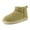 Khaki, variant on Women's Hip 2 Genuine Suede Ankle Winter Boots - Pull On Design, Cozy Faux Shearling Lining +Memory Foam