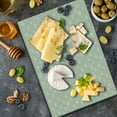 thumbnail image 5 of Tan Cutting Board, Spotted Dotted Display Bubble Forms Water Inspired Abstraction Circular Composition, Decorative Tempered Glass Cutting and Serving Board, Large Size, Tan Eggshell, by Ambesonne, 5 of 5