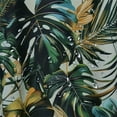 thumbnail image 5 of Orinice &nbsp;Tropical Palm Leaf Shower Curtain Set Gold Abstract Banana Leaf Sage Green Fabric Shower Curtain with Hook Natural Plant Set, 36x72, 5 of 7
