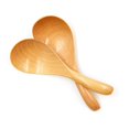 thumbnail image 2 of Wooden Rice Spoon for Cooking Made from Natural Timber Beige Color Ideal for Sauce Mixing Serving 2 Pcs, 2 of 4