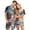 Purple, variant on JULMCOMO Halloween Pajama Sets for Couples Pumpkin Ghost Bat Print Button Down Loose Lounge Sets Funny Print Party Soft Shorts Pajamas Red-Women 2XL