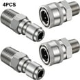thumbnail image 1 of NPT Male Female Quick Connector Adapter 14 Inch 38 Inch for Pressure Washer, 1 of 8