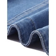 thumbnail image 5 of DARING DIVA Women's Denim Jacket Collared Long Sleeve Crop Jean Jackets M Blue, 5 of 6
