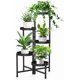 thumbnail image 1 of Soporte para Plantas de Metal de 5 Niveles, Estante para Macetas para Interiores y Exteriores, Estante de Exhibición en Flores Esquina, para Patio Jardín Balcón Oficina y Sala de Estar, 1 of 7