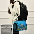 thumbnail image 7 of ALAZA Turtle in Sea Lunch Box Insulated Cooler Bag Reusable Tote Bags Shoulder Strap, 7 of 7