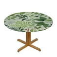 thumbnail image 3 of ONETECH  Sage Green Round Table cover for Indoor and Outdoor, Waterproof Table Cloth Cover Spring Decorative for for Kitchen Dining Table, Parties and ​Camping, 3 of 7