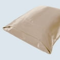 thumbnail image 4 of Great Bay Home 2-Pack Sateen Silk Microfiber Pillowcase  (Standard Pillowcase, Caramel), 4 of 6