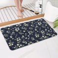 thumbnail image 4 of Pioneer Flower Floral Print Pattern Bathroom Rugs Mat, Non Slip Microfiber Bathroom Rug with Rubber Backing, Soft Mats for Bathroom Floor Tub Shower, 17"x30", 4 of 5