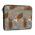 ANYWAY.GO Neoprene Notebook Computer Pocket CasePattern Dogs