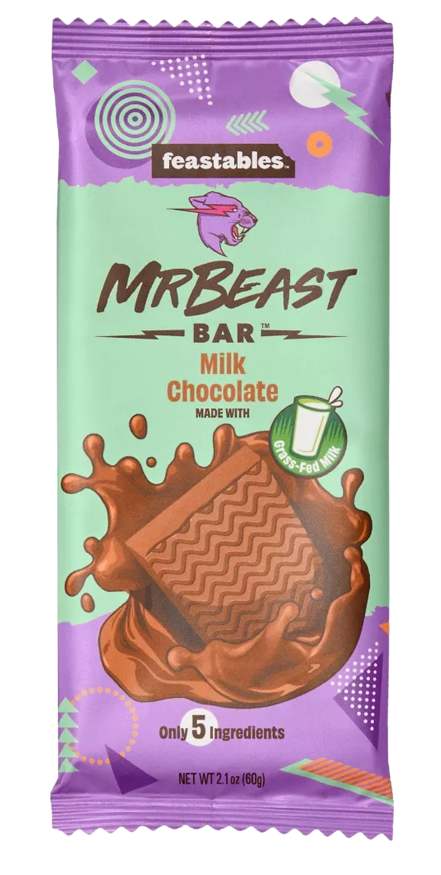 Feastables Mr Beast Milk Chocolate, Deez Nutz Peanut Butter Milk ...