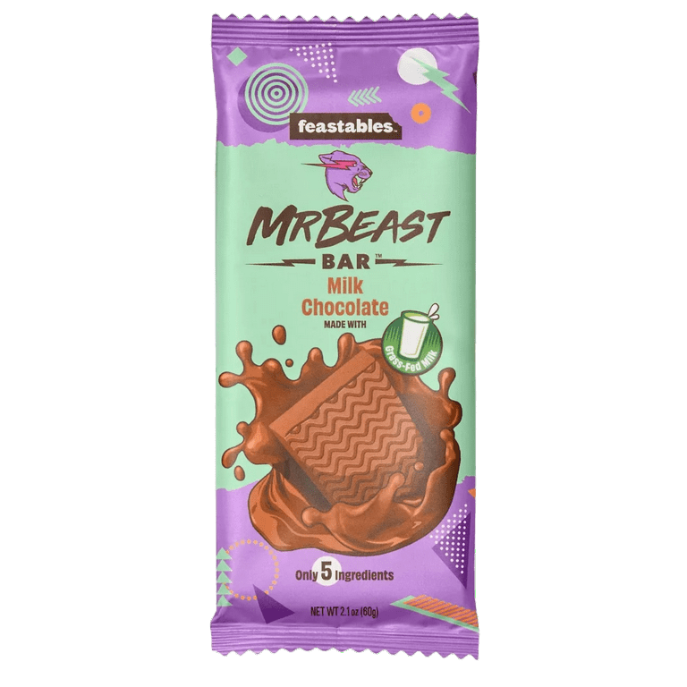 Feastables Beast Bar DEEZ NUTZ Milk Chocolate Peanut Butter, Original  Chocolate, Chocolate Sea Salt (3 pack)