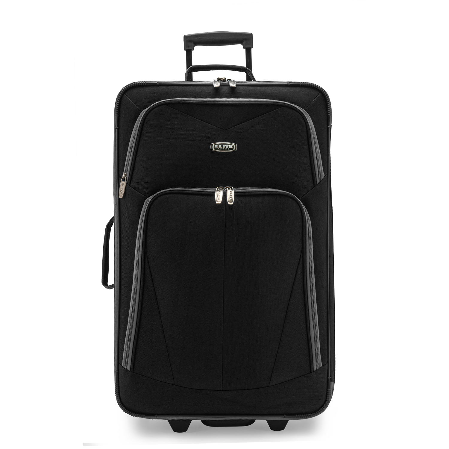 Elite Luggage Whitfield 5-Piece Softside Lightweight Rolling Luggage Set, Black - image 2 of 15