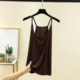 thumbnail image 2 of Yubnlvae Women's Modal Tank Tops with Built-in Bra - Loose Fit Sleeveless Camisole for Summer, Casual Layering Shirt (Floral/Solid Colors) (Coffee | 4XL), 2 of 8