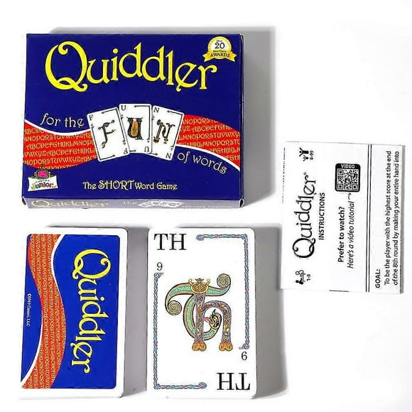 Couple friends family gathering Quidler card game classic entertainment board game use cards to make short words to win