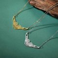 thumbnail image 3 of Stainless Steel Witchcraft Celtics Knot Long Chain Wings Necklace for Men Women Steel Color Geometry Jewelry Party Gift, 3 of 5