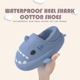 thumbnail image 4 of Winter Plsch Shark Hausschuhe Mnner Flip Flop Hause Wasserdichte Shark Rutschen Frauen Paar Warme Herren Schuhe Non-Slip Dicken sohle Hausschuhe, 4 of 5