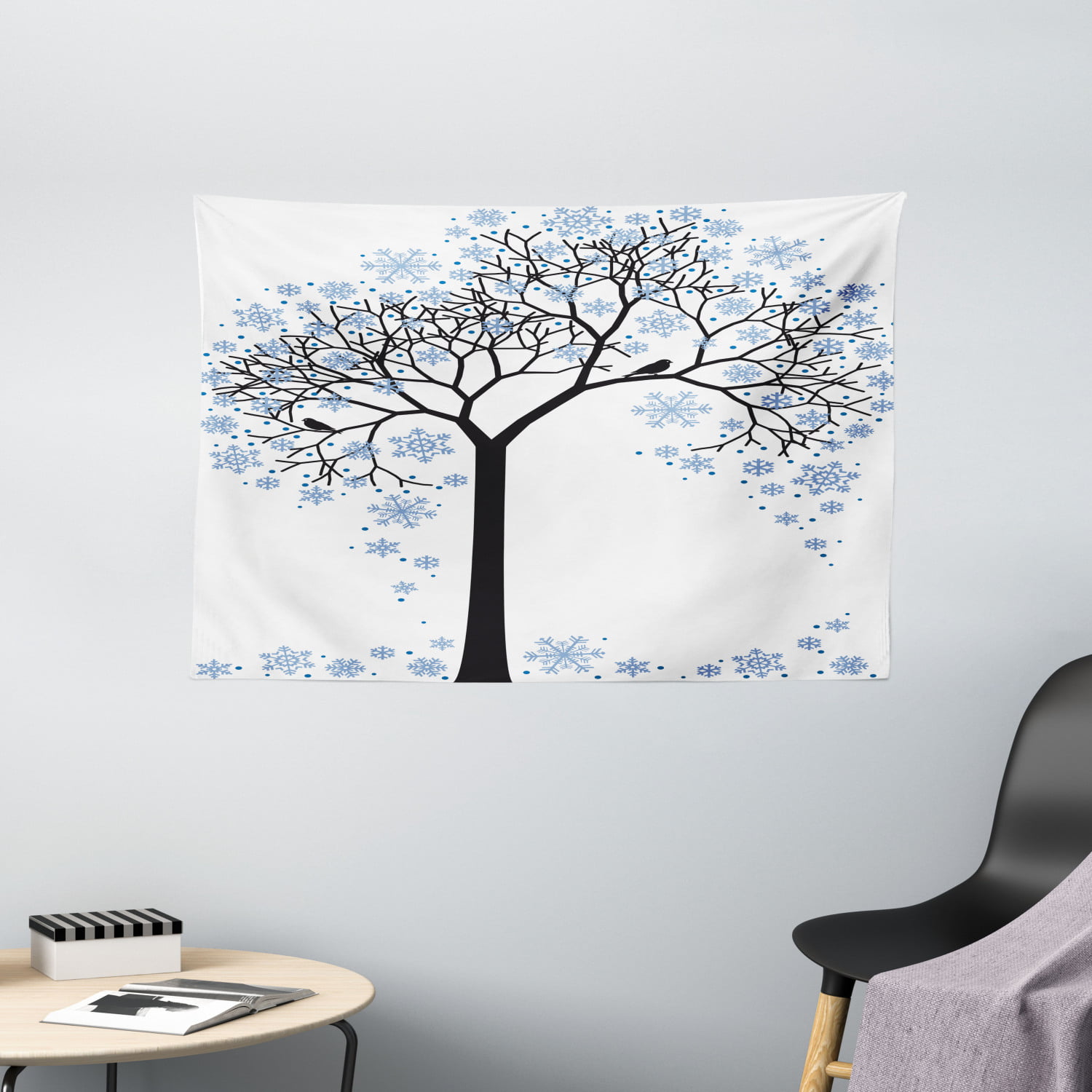 Tree Leaf Printed Wall Art Hanging Tapestry Living Room Bedroom Home Decoration 