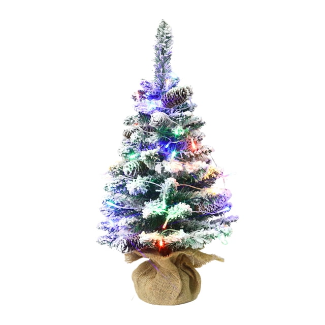 Outdoor Christmas Decorations Tabletop Christmas Tree with Christmas Party Decoration Artificial Christmas Tree for Christmas Desktop Window Walkway Decoration Indoor Home Party Christmas Window Light