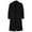 Black, variant on Men's Casual Business Trench Coat With Button-down Cuban Collar, Knee-length Skirt And Overcoat for Professional and Smart Look in Various Occasions and Seasons,Green,L