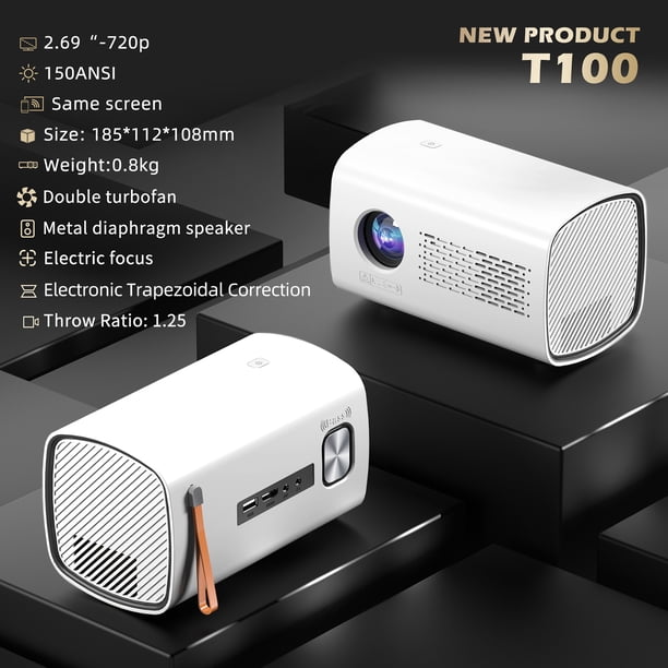 Mistaha Android Version T100 Hi3751 V352 Chip LED Projector
