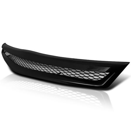 Spec-D Tuning Black Honeycomb Mesh Front Bumper Hood Grille Compatible with 2006-2008 Honda Civic 2Dr Coupe
