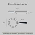 thumbnail image 2 of Sartén de Inducción AVERA 24 CM Antiadherente Panal Acero Inoxidable, 2 of 8