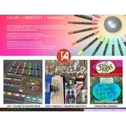 Tooli-Art Pastel Acrylic Paint Pens Multicolor Special Color Series Marker Set with 0.7mm Extra Fine Tip Set of 24