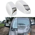 thumbnail image 4 of Chrome Side Rear View Upper Mirror Caps For Silverado Truck 2007-2013, 4 of 5