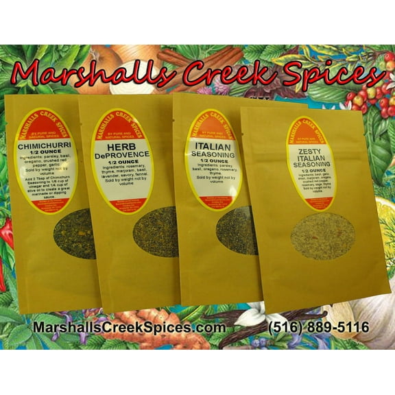 Marshalls Creek Spices Sample Pack -Herbalious, Just Herbs No Salt