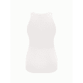 thumbnail image 4 of Maternity Tank Tops Rib Side-Shirred Sleeveless Pregnancy Basic Shirt White S, 4 of 6