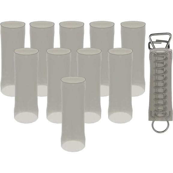 Poolzilla 10 Pack Spring Sleeves for Pool Safety Cover Springs, Protect Spring and Deck