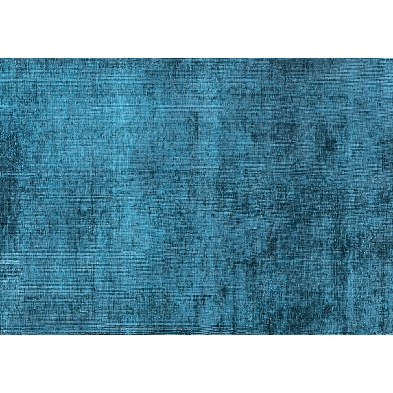 Ahgly Company Indoor Rectangle Oriental Light Blue Industrial Area Rugs, 2' x 3'
