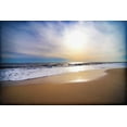 thumbnail image 2 of Foschino, Suzanne 14x11 Gold Ornate Wood Framed with Double Matting Museum Art Print Titled - Sunset Beach, 2 of 4