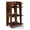 Mahogany, variant on Pemberly Row Modern Wood Turntable Stand with Shelves in Mahogany