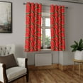 thumbnail image 2 of Ambesonne Fruits Grommet Curtain, Yummy Watermelon Slices, 50" x 54", Red Hunter Green, 2 of 6