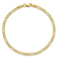 thumbnail image 5 of Primal Gold 14 Karat Yellow Gold 2.75mm Flat Figaro Chain Bracelet, 5 of 11