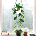 thumbnail image 1 of asddcavvf Artisanal Pothos Stained Glass Window Hangings Suncatcher for Window Exquisite Decorations Glass Decorations for Window, 1 of 7