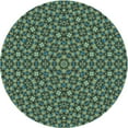 thumbnail image 1 of Ahgly Company Indoor Round Patterned Army Green Area Rugs, 3' Round, 1 of 6