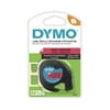 DYMO LetraTag Label Maker Tape, Black print on Red tape, 1/2" W x 23' L