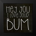 thumbnail image 2 of Jaxn Blvd. 15x15 Black Modern Framed Museum Art Print Titled - I Love Your Bum, 2 of 5
