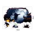 thumbnail image 4 of 3D Halloween Ghost Hand Bat Bat Wall Sticker PVC Scratching the Cracked Floor Scary Wall Sticker Floor Decals Tattoo PVC Removable Wallpaper, 4 of 7
