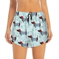 thumbnail image 4 of Lsque Dachshund Dog Puppy Printed Women's Running Shorts with Liner Pockets,Elastic Quick Dry Workout Athletic Gym Yoga Shorts,Womens High Waist Shorts-, 4 of 9