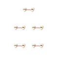 thumbnail image 2 of Guardurnaity Anillo para pezones, accesorio de moda exquisito, accesorios de joyería, decoración corporal encantadora para mujer, Lick-Me de oro rosa Oro rosa Lámame 5piezas Guardurnaity CBP223689, 2 of 5