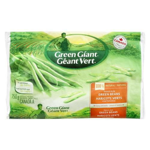 Haricots Verts À La Française Congelés Green Giant.Cultivé et emballé au Canada Haricots verts à la française 750g