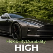 Rockrose 5D High Gloss Black Carbon Fiber Vinyl Wrap, Phone Cover, Helmets and Automotive - Size: 1FT x 5FT
