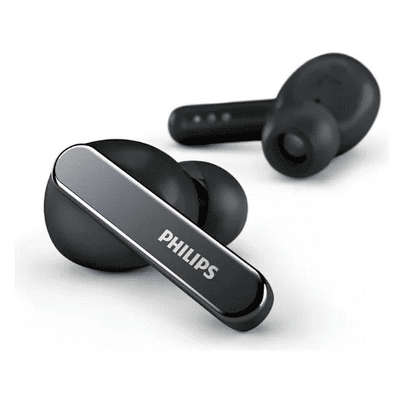 PHILIPS T5506 - Auriculares inalámbricos con cancelación de Ruido Pro (ANC Pro) y hasta 32 Horas de Tiempo de reproducción con Funda de Carga inalámbrica, Color Negro