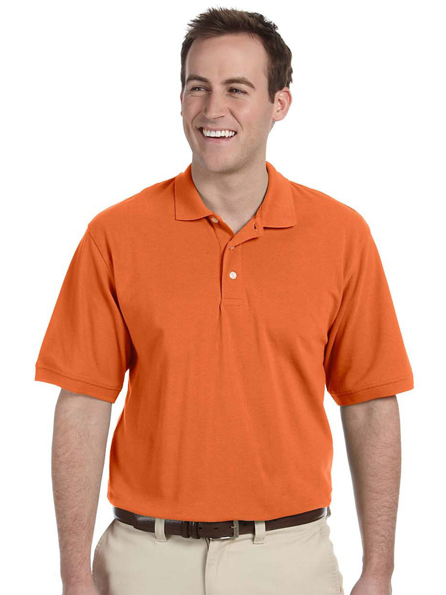 Harriton Mens Easy Blend Pique Polo 